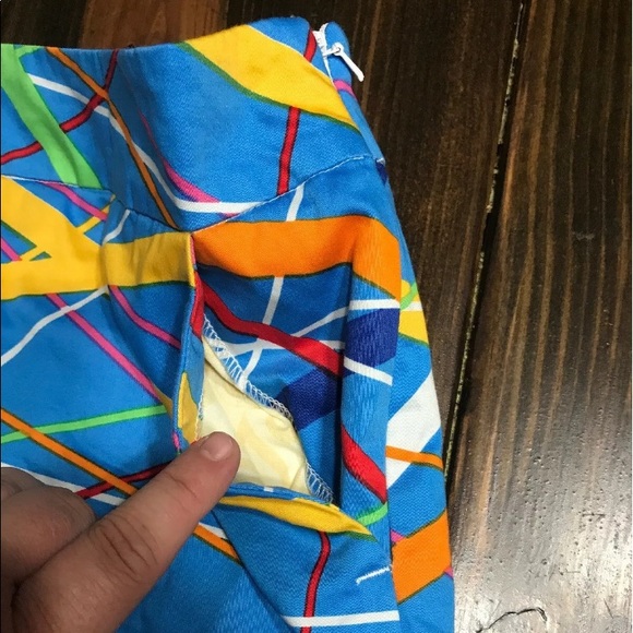 SOLD Loudmouth Womens Golf Skort Neon Stretch 14 - Picture 2 of 6